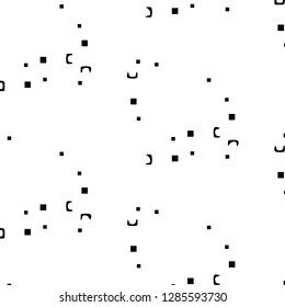Simple black and white vector illustration. Abstract geometric background pattern