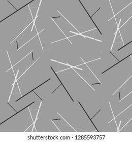 Simple black and white vector illustration. Abstract geometric background pattern