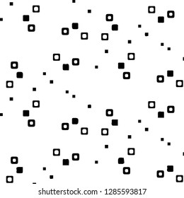 Simple black and white vector illustration. Abstract geometric background pattern
