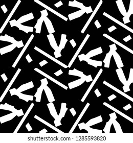 Simple black and white vector illustration. Abstract geometric background pattern