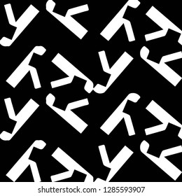 Simple black and white vector illustration. Abstract geometric background pattern