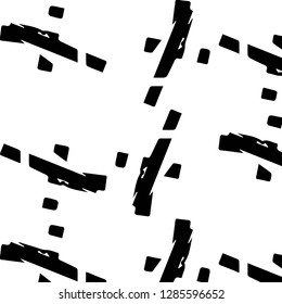 Simple black and white vector illustration. Abstract geometric background pattern