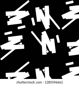 Simple black and white vector illustration. Abstract geometric background pattern