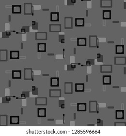 Simple black and white vector illustration. Abstract geometric background pattern