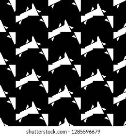 Simple black and white vector illustration. Abstract geometric background pattern