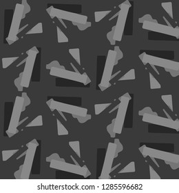 Simple black and white vector illustration. Abstract geometric background pattern