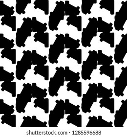 Simple black and white vector illustration. Abstract geometric background pattern