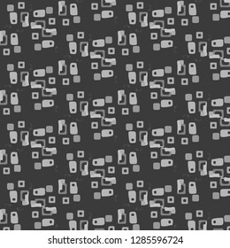 Simple black and white vector illustration. Abstract geometric background pattern