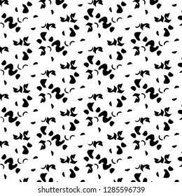 Simple black and white vector illustration. Abstract geometric background pattern