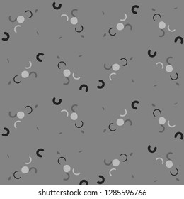 Simple black and white vector illustration. Abstract geometric background pattern