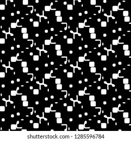 Simple black and white vector illustration. Abstract geometric background pattern