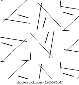Simple black and white vector illustration. Abstract geometric background pattern