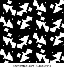 Simple black and white vector illustration. Abstract geometric background pattern