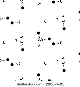 Simple black and white vector illustration. Abstract geometric background pattern