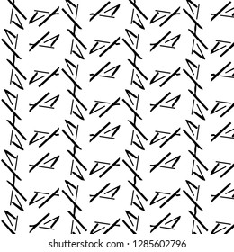 Simple black and white vector illustration. Abstract geometric background pattern