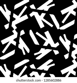 Simple black and white vector illustration. Abstract geometric background pattern