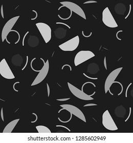 Simple black and white vector illustration. Abstract geometric background pattern