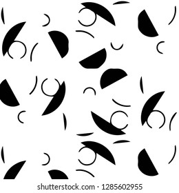 Simple black and white vector illustration. Abstract geometric background pattern