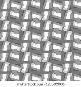 Simple black and white vector illustration. Abstract geometric background pattern