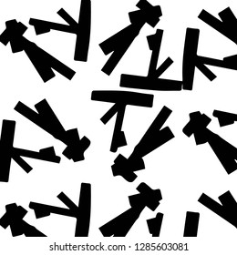 Simple black and white vector illustration. Abstract geometric background pattern