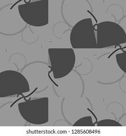 Simple black and white vector illustration. Abstract geometric background pattern