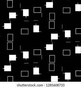 Simple black and white vector illustration. Abstract geometric background pattern