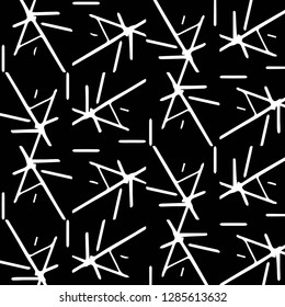 Simple black and white vector illustration. Abstract geometric background pattern