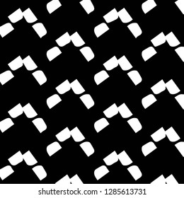 Simple black and white vector illustration. Abstract geometric background pattern