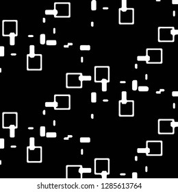 Simple black and white vector illustration. Abstract geometric background pattern