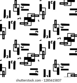 Simple black and white vector illustration. Abstract geometric background pattern