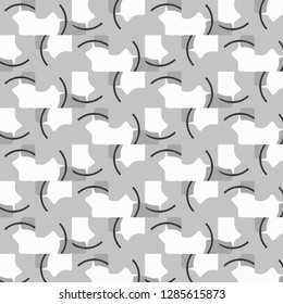 Simple black and white vector illustration. Abstract geometric background pattern