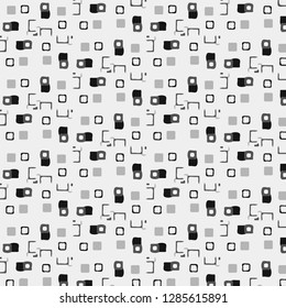 Simple black and white vector illustration. Abstract geometric background pattern