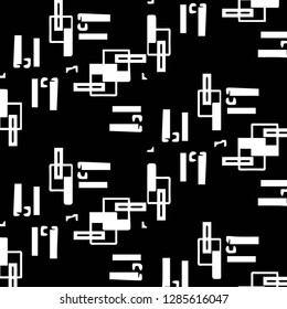 Simple black and white vector illustration. Abstract geometric background pattern