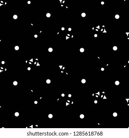 Simple black and white vector illustration. Abstract geometric background pattern

