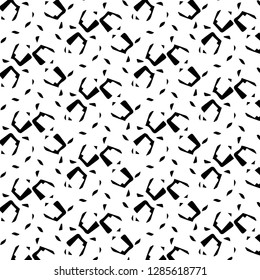 Simple black and white vector illustration. Abstract geometric background pattern

