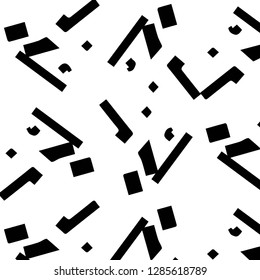Simple black and white vector illustration. Abstract geometric background pattern
