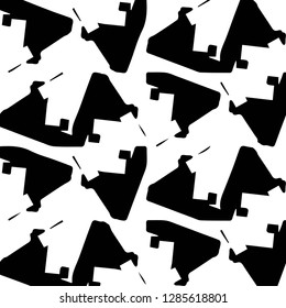 Simple black and white vector illustration. Abstract geometric background pattern
