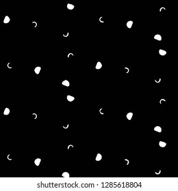 Simple black and white vector illustration. Abstract geometric background pattern
