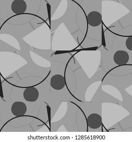 Simple black and white vector illustration. Abstract geometric background pattern
