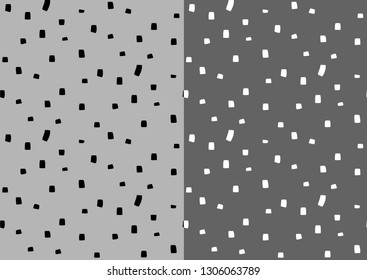 Simple black and white vector illustration. Abstract geometric background pattern, grunge monochrome vector