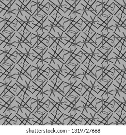 Simple black and white vector illustration. Abstract geometric background pattern