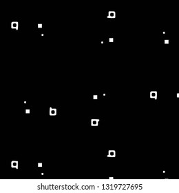 Simple black and white vector illustration. Abstract geometric background pattern
