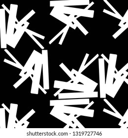 Simple black and white vector illustration. Abstract geometric background pattern