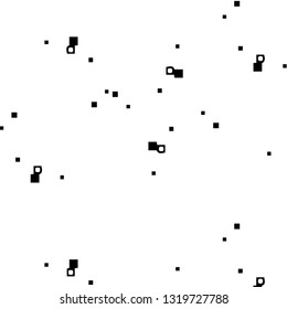 Simple black and white vector illustration. Abstract geometric background pattern