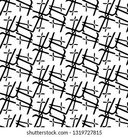 Simple black and white vector illustration. Abstract geometric background pattern