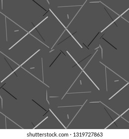 Simple black and white vector illustration. Abstract geometric background pattern
