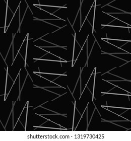 Simple black and white vector illustration. Abstract geometric background pattern