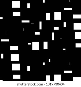 Simple black and white vector illustration. Abstract geometric background pattern