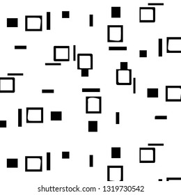 Simple black and white vector illustration. Abstract geometric background pattern