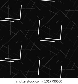 Simple black and white vector illustration. Abstract geometric background pattern